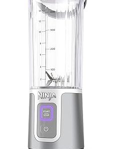 Ninja Blast Portable Blender, Cordless 18 Ounce Container, Personal Blender for Shakes and Smoothies, BPA Free, Leak Proof Lid, USB-C Rechargeable, White, BC151WHC (Version