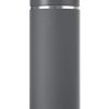 Ninja DW2401GY Thirsti 24oz Travel Water Bottle, For Carbonated Sparkling Drinks, Colder and Fizzier Longer, Leak Proof, 24 Hrs Cold, Dishwasher Safe, Stainless Steel Insulated Tumbler, Charcoal Gray