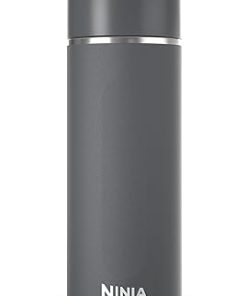 Ninja DW2401GY Thirsti 24oz Travel Water Bottle, For Carbonated Sparkling Drinks, Colder and Fizzier Longer, Leak Proof, 24 Hrs Cold, Dishwasher Safe, Stainless Steel Insulated Tumbler, Charcoal Gray