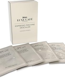 Ninja Luxe Café Espresso Machine Descaler 4-Pack, Espresso & Coffee Machine Cleaner, Descale Powder, XSKDSCLSOL4PK