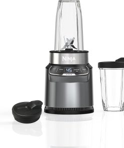 Ninja BN400C, Personal Nutri-Blender Pro with Auto-iQ Technology, Silver, 1000W