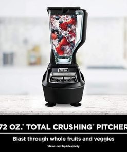 Mega Kitchen System (BL770) Blender/Food Processor with 1500W Auto-iQ Base, 72oz Pitcher, 64oz Processor Bowl, (4) 16oz Cup for Smoothies, Dough & More 2