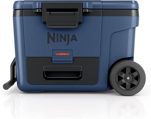 Ninja | Cooler | FrostVault 45QT Cooler with Wheels | Insulated with Temp Dry Storage Drawer | Keeps Ice Cold for Days | for The Beach, Camping, Picnics & More | Lakeshore Blue | FB245BL
