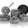 Ninja EverClad Stainless Steel Cookware 12 Piece Pots & Pans Set, All Stovetops & Induction, Oven Safe to 600°F, Tri-Ply Commercial-Grade, C99012 3