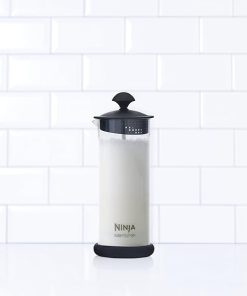 Ninja Coffee Bar Easy Milk Frother with Press Froth Technology, 5 oz. Clear/Black 2