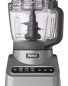 Ninja Professional Plus Food Processor 850-Watts With Auto-iQ Preset Programs Chop Puree Dough Slice Shred With a 9-Cup Capacity and a Silver Stainless Finish (BN600C) - Canadian Version (Renewed)