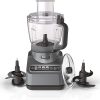 Ninja Professional Plus Chopper Food Processor 850-Watts With Auto-iQ Preset Programs Chop Puree Dough Slice Shred With a 9-Cup Capacity and a Silver Stainless Finish (BN600C) – Canadian Version 4