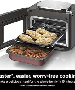 Ninja SFP700 Combi All-in-One Multicooker, Oven, & Air Fryer, 10-in-1 Functions, 15-Min Meals, Digital Display, Stainless Steel (Renewed), 14.92 x 15.43 x 13.11 2