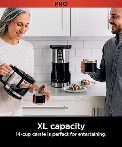 Ninja 70 oz. Glass Carafe with Brew-Through Lid for Ninja Programmable ZL 14-Cup Coffee Maker, DCM200, DCM201, BPA Free, Dishwasher Safe, 785KKU200 2