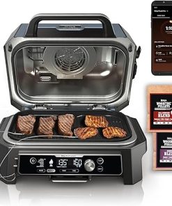 Ninja Woodfire ProConnect Premium XL Grill & Smoker Bundle with Cleaning Brush for OG700/800/900 Series Grills 2