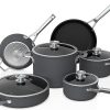 Ninja Pots and Pans Set Non Stick | Extended Life Premium Ceramic Cookware Set | 9-Piece Nonstick | PTFE Free | Oven Safe to 550°F | Induction Compatible | Frying Pan x3 | Cooking Pot x3 | CW99009 4