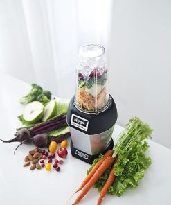 Ninja Nutri Pro Compact Personal Blender, with 18 Oz. and 24 Oz. To Go Cups, in a Black and Silver Finish 2