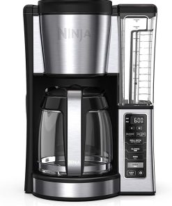 Ninja 12-Cup Programmable Coffee Brewer, 2 Brew Styles, Adjustable Warm Plate, 60oz Water Reservoir, Delay Brew - Black/Stainless Steel