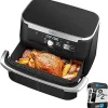 Ninja AF080 Mini Air Fryer, 2 Quarts Capacity, Compact, Nonstick, with Quick Set Timer, Grey 4