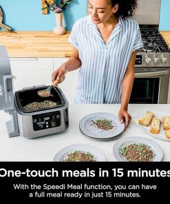 Ninja Speedi Rapid Cooker & Air Fryer, 6-Qt Capacity, 10-in-1 Functions to Steam, Bake, Roast, Sear, Sauté, Slow Cook, Sous Vide & More, 15-Minute Speedi Meals All In One Pot, Sea Salt Gray (Renewed) 2