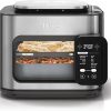 Ninja SP080 Foodi Digital Air Fry Countertop Oven with 6-in-1 Functionality, Flip Up & Away Capability for Storage Space, with Air Fry Basket, Wire Rack, Sheet Pan & Crumb Tray, Silver (Renewed) 3
