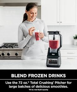 Ninja BN701 Professional Plus Blender, 1400 Peak Watts, 3 Functions for Smoothies, Frozen Drinks & Ice Cream with Auto IQ, 72-oz.* Total Crushing Pitcher & Lid, Dark Grey 2