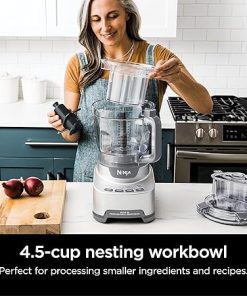 Ninja XSKBWLNBWL Professional XL Food Processor 4.5-Cup Nesting Work Bowl Kit, Compatible with NF701, Gray 2