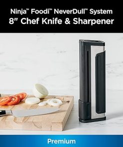 Ninja K32502 Foodi NeverDull System Chef Knife & Knife Sharpener Set, Premium, German Stainless Steel, Black 2