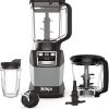 Ninja BL642 Nutri Ninja Personal & Countertop Blender with 1200W Auto-iQ Base, 72 oz. Pitcher, and 18, 24, & 32 oz. To-Go Cups with Spout Lids, For Smoothies, Shakes & More, Dishwasher Safe, Black 3