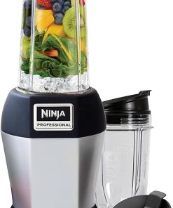 Ninja BL450C, Nutri Pro Personal Blender For Juices, Shakes & Smoothies, 18 and 24 Oz cups, Black/Silver, 900W (Canadian Version) 2