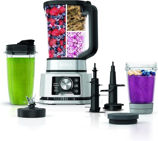 Ninja Foodi Power Blender & Processor System with Smoothie Bowl Maker and Nutrient Extractor, Black/Silver (SS351C) - Canadian Edition 72oz - Image 2