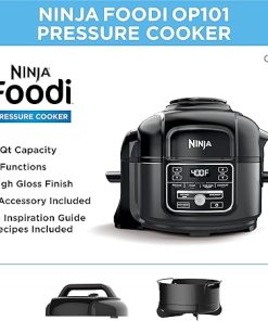 Ninja Foodi 7-in-1 Pressure, Slow Cooker, Air Fryer and More, with 5-Quart Capacity and 15 Recipe Book Inspiration Guide, and a High Gloss Finish 2