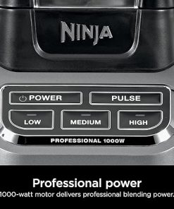 Ninja Professional Blender 1000W, Total Crushing Technology for Smoothies, Ice Crushing & Frozen Fruit, Full-Size Countertop Blender, 72-oz. Pitcher, Black & Grey, BL610 2